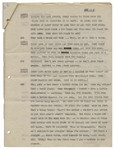 Moe Howard's 11p. Script From August 1953 for a ''Three Stooges Night Club Sketch'' Entitled ''Drag Out the Net'' -- For a Las Vegas Performance, With a Note to ''LOCALIZE'' -- Near Fine Condition